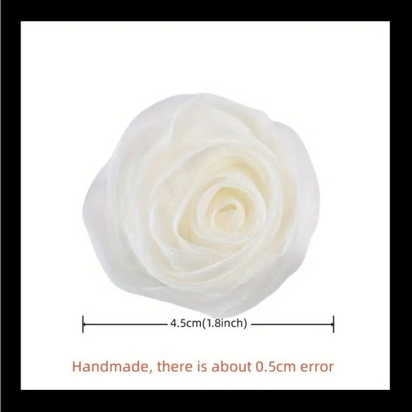 4”x 2” Purple Satin Roses | Embellished for Jewelry, Home & Clothing | New - Picture 8 of 9